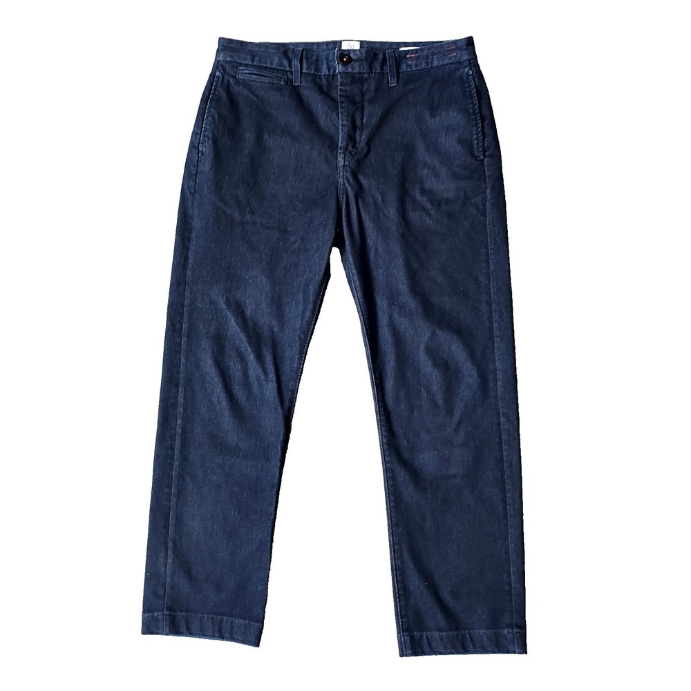 Hiroshi Kato "THE AXE" Slim Chino Navy Denim Size 32 X 26"